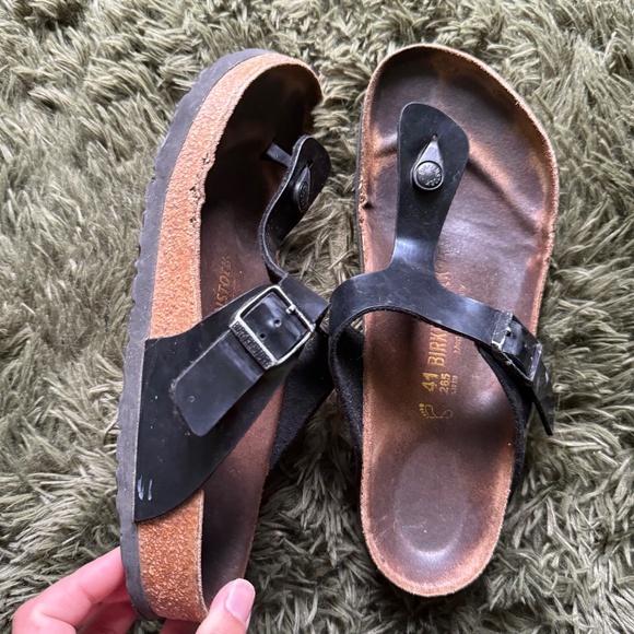 Birkenstock Gizeh Black 41 Women's size 10 - Picture 1 of 11
